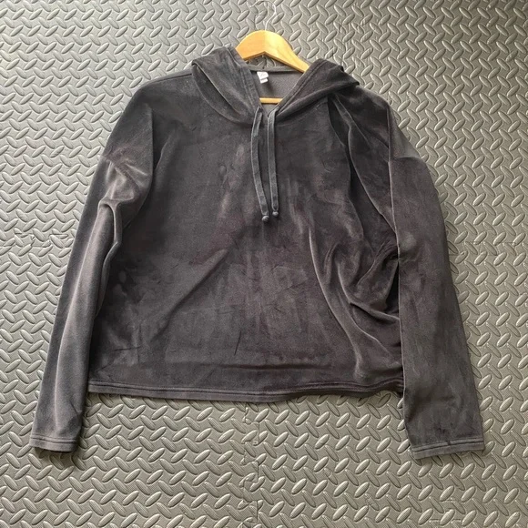 Z by Zella Velour Hoodie & Pants Bundle | size xl | Black - Picture 3 of 6